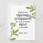 神の避難所 – Psalm 46:1のスピリチュアル心地よいa シーズンカード (正面)