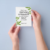 神の避難所 – Psalm 46:1のスピリチュアル心地よいa チラシ (手)