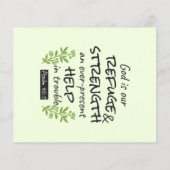 神の避難所 – Psalm 46:1のスピリチュアル心地よいa チラシ (裏面)