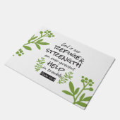 神の避難所 – Psalm 46:1のスピリチュアル心地よいa ドアマット (アングル)