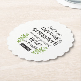 神の避難所 – Psalm 46:1のスピリチュアル心地よいa ペーパーコースター