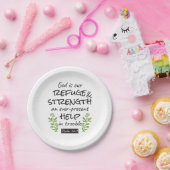 神の避難所 – Psalm 46:1のスピリチュアル心地よいa ペーパープレート (パーティー)