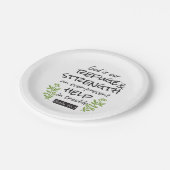 神の避難所 – Psalm 46:1のスピリチュアル心地よいa ペーパープレート (アングル)