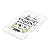 神の避難所 – Psalm 46:1のスピリチュアル心地よいa マグネット (左側)