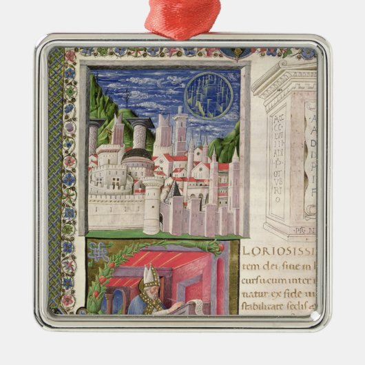 神の都市としてローマの眺め メタルオーナメント (正面)