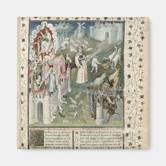 神の都、カーンの都、の市 マグネット (正面)