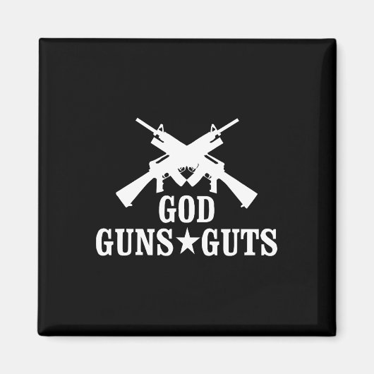 神の銃と勇気 マグネット (正面)