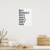 神の鎧のポスター ポスター (キッチン)