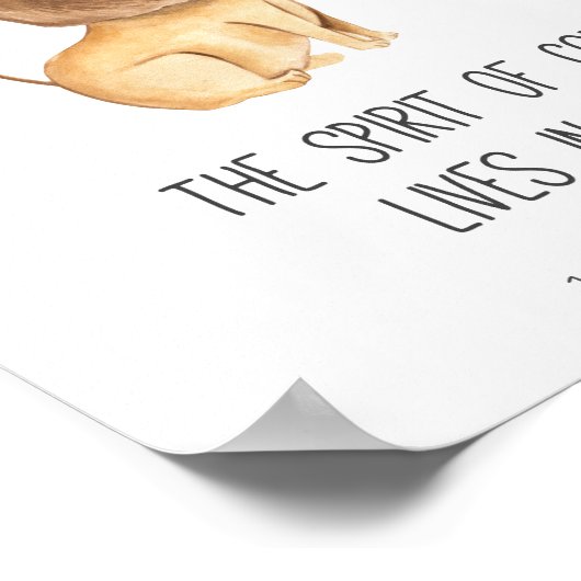 神の霊が私の中に住んでいる ポスター (角)