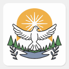 神の霊によって私たちは立ち上がる – 信仰と自由 スクエアシール