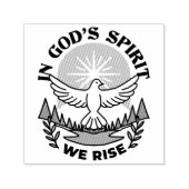 神の霊によって私たちは立ち上がる – 信仰と自由 セルフインキングスタンプ (デザイン)