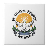 神の霊によって私たちは立ち上がる – 信仰と自由 タイル (正面)