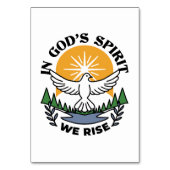 神の霊によって私たちは立ち上がる – 信仰と自由 テーブルナンバー (正面)