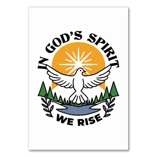 神の霊によって私たちは立ち上がる – 信仰と自由 テーブルナンバー (正面)