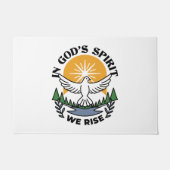 神の霊によって私たちは立ち上がる – 信仰と自由 ドアマット (正面)