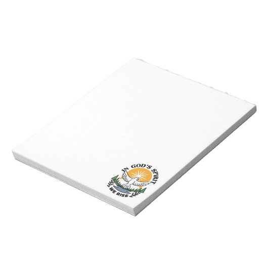 神の霊によって私たちは立ち上がる – 信仰と自由 ノートパッド (回転)