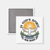 神の霊によって私たちは立ち上がる – 信仰と自由 マグネット (正面/裏面)