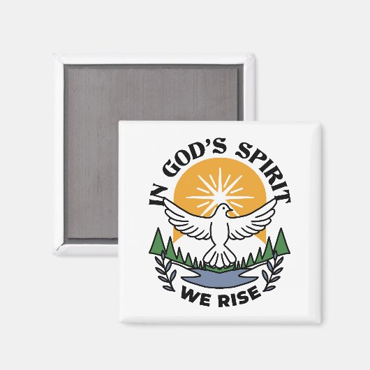 神の霊によって私たちは立ち上がる – 信仰と自由 マグネット (正面/裏面)