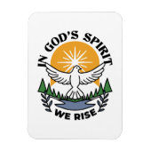 神の霊によって私たちは立ち上がる – 信仰と自由 マグネット (縦)