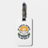 神の霊によって私たちは立ち上がる – 信仰と自由 ラゲッジタグ (裏面縦)