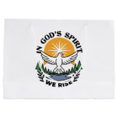 神の霊によって私たちは立ち上がる – 信仰と自由 ラージペーパーバッグ (裏面)