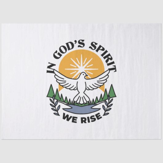 神の霊によって私たちは立ち上がる – 信仰と自由 薄葉紙 (正面)