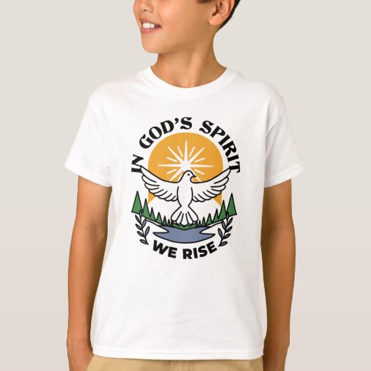 神の霊によって私たちは立ち上がる – 信仰と自由 Tシャツ (正面)