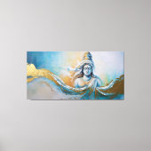 神の静寂:ガヤティリ女神が再考 キャンバスプリント (正面)