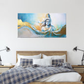 神の静寂:ガヤティリ女神が再考 キャンバスプリント (インサイチュ (寝室))