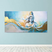 神の静寂:ガヤティリ女神が再考 キャンバスプリント (インサイチュ (ウッドフロア))