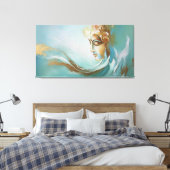 神の静寂:ガヤティリ女神が再考 キャンバスプリント (インサイチュ (寝室))