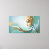 神の静寂:ガヤティリ女神が再考 キャンバスプリント (正面)