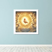 神の静寂:平和の王子 キャンバスプリント (インサイチュ (ウッドフロア))