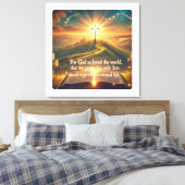 神の静穏：平和の王子の説明 キャンバスプリント (インサイチュ (寝室))