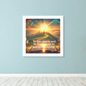 神の静穏：平和の王子の説明 キャンバスプリント (インサイチュ (ウッドフロア))