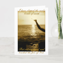 神の顔 – 慰めと悔やみや弔慰 カード