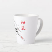 神の風 カフェラテマグ (右アングル)