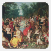 神の饗宴 スクエアシール (正面)