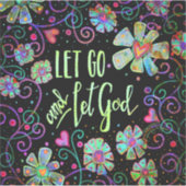 神の黒いフローラ シール (正面)