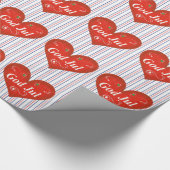 神の7月のスウェーデンのメリークリスマス ラッピングペーパー (角)