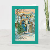 神の7月のスウェーデン人のクリスマス シーズンカード (正面)