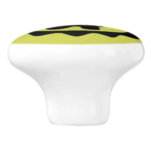 神のAdinkraの記号の陶磁器のノブを除いて セラミックノブ (側面)