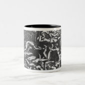 「神のComedyからの地獄、 ツートーンマグカップ (中央)