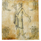 神のHermesのメッセンジャー シャワーカーテン (正面)