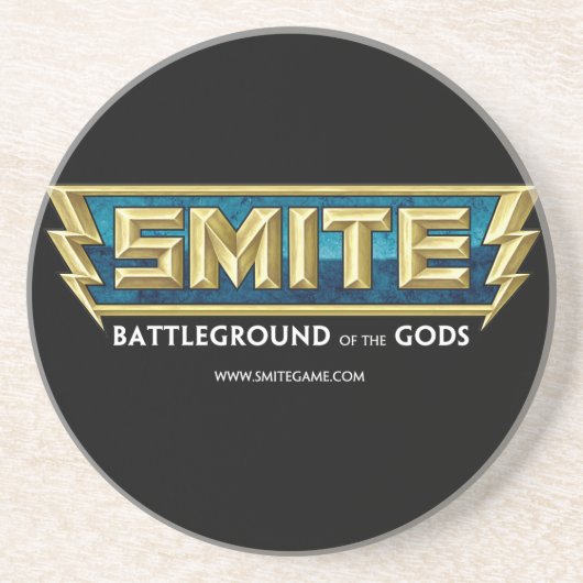神のSMITEのロゴの戦場 コースター (正面)