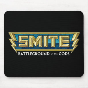 神のSMITEのロゴの戦場 マウスパッド