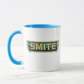 神のSMITEのロゴの戦場 マグカップ (左)