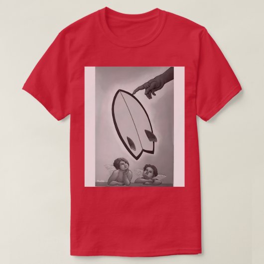 神のTシャツがある Tシャツ (デザイン正面)