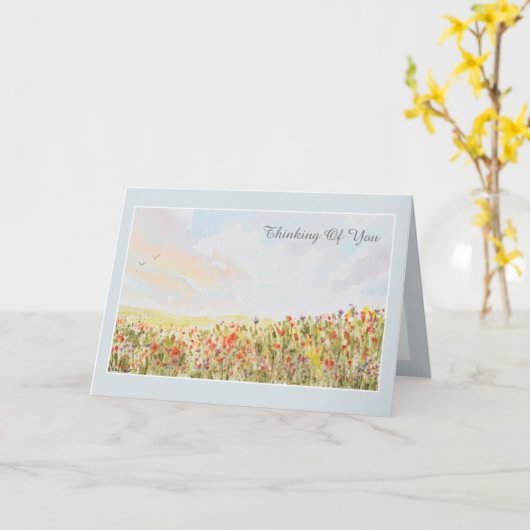 神はあなたと共に がん患者カード カード (黄色い花)