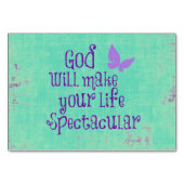 神はあなたの人生を作る壮大な引用文 テーブルナンバー (正面)